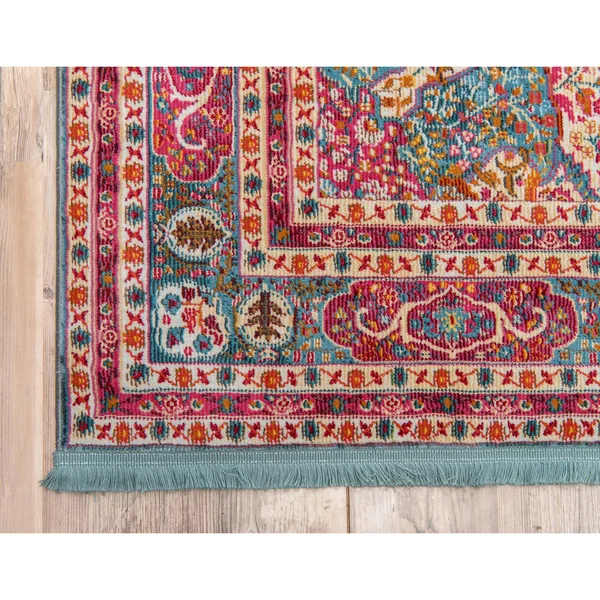 Unique Loom Regla Baracoa Rug - 4&3 inch x 6&, Red