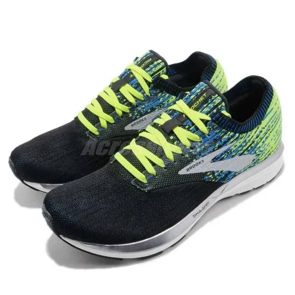 Brooks Mens Ricochet Black/Nightlife/Blue