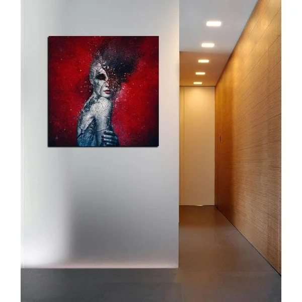 Cortesi Home Indifference by Mario Sanchez Nevado, Giclee Canvas Wall Art - Red 12x22 x 12x22