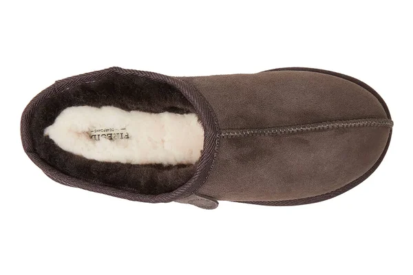Fireside by Dearfoams Grafton Genuine Shearling Clog 12 Men's Coffee