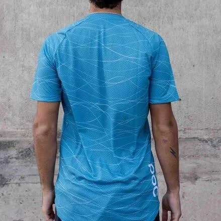 POC MTB Pure T-Shirt - Men's Lines Basalt Blue, M