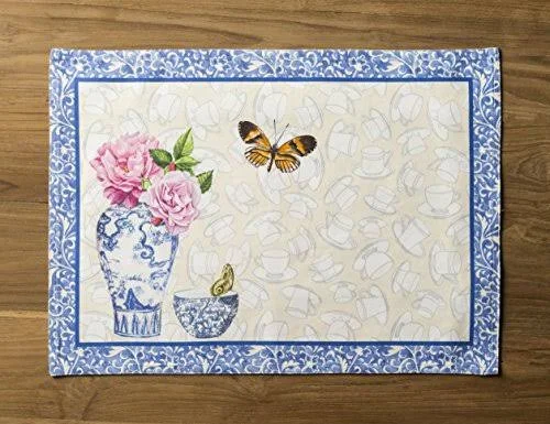 Maison D Hermine Canton 100 Cotton Set of 4 Placemats 13 inch by 19
