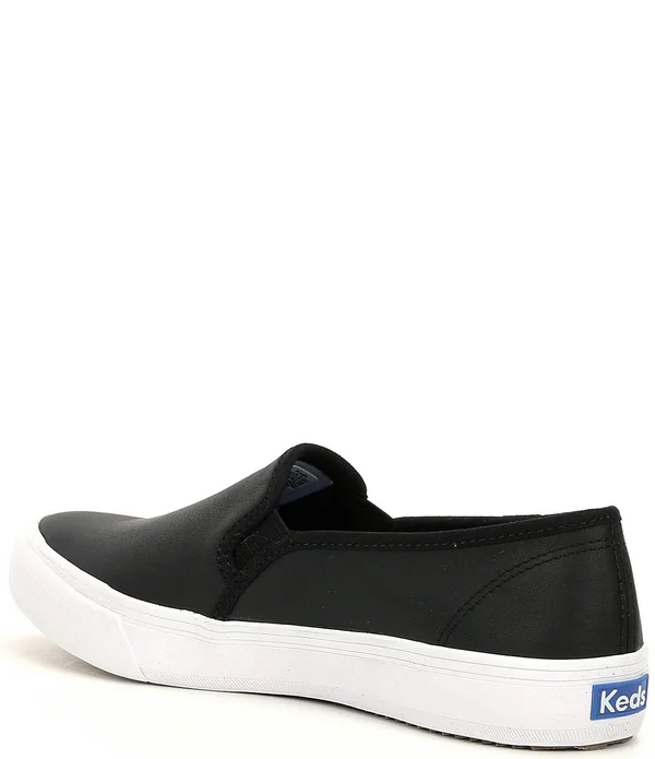 Keds Women's Double Decker Slip-On - Size: 9.5, White Leather