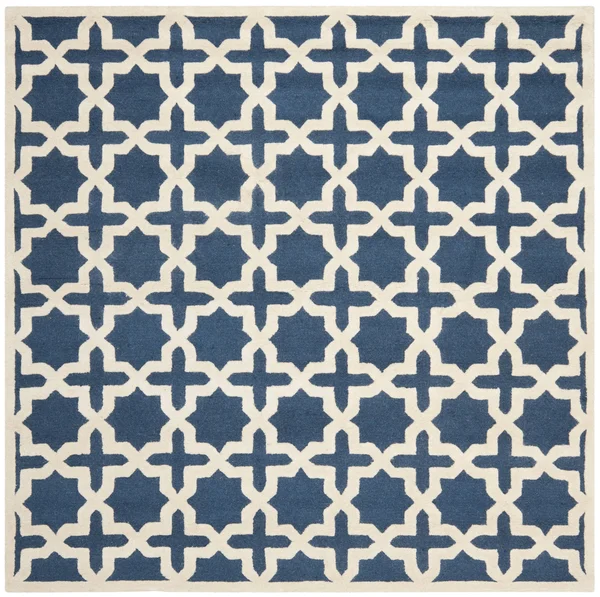 Safavieh Cambridge Navy Blue & Ivory 8& x 10& Rug