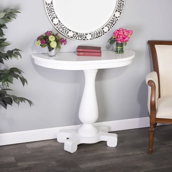 Butler Millard White Demilune Console Table (9330222)