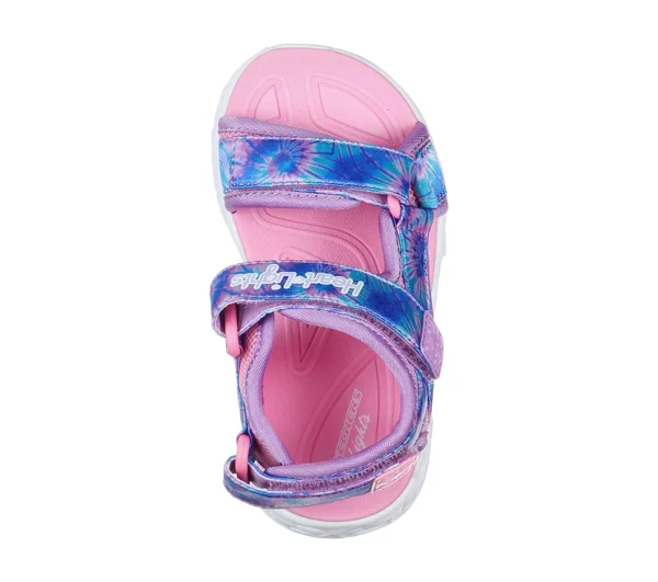 Skechers Infant Girls& S Lights Heart Lights Color Groove Sandal