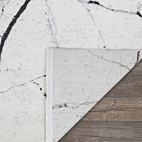 Maravedi Lightning Area Rug - 3&11x22 x 5&11x22 - Ivory