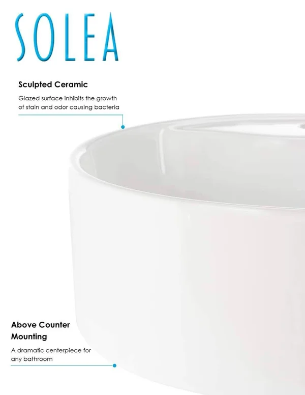Safavieh Brook Bathroom Sink in White