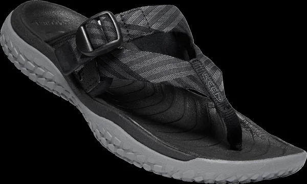 Keen Women's Solr Toe Post Sandal - 10 - Black - Steel Grey