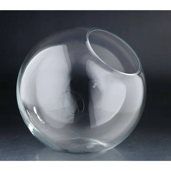 13.5x22 Clear Translucent Solid Shine Pendant Nest Glass Vase