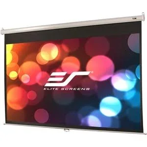 Elite Screens 100 Manual Wall and Ceiling Projection Screen - Matte White