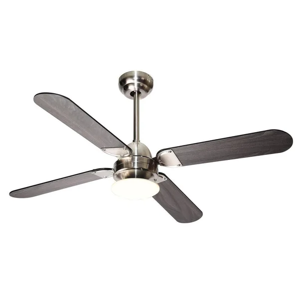 Parrot Uncle Dreyer 42 in. LED Indoor Satin Nickel Downrod Mount Ceiling Fan with Light Kit