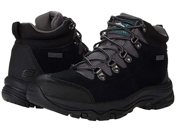 Skechers Relaxed Fit: Trego - El Capitan Boots, Black/Gray, 6.0