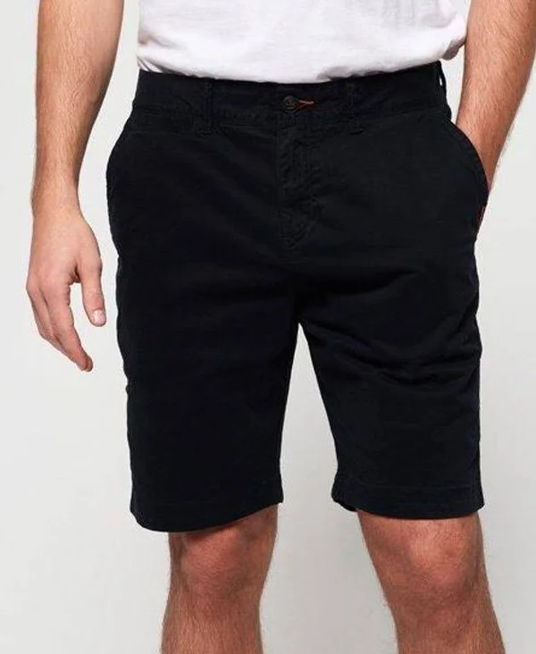Superdry International Slim Chino Lite - Black - Casual Shorts
