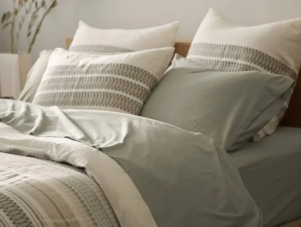 Coyuchi Organic Jersey Sheet Set (Queen, Gray Heather)