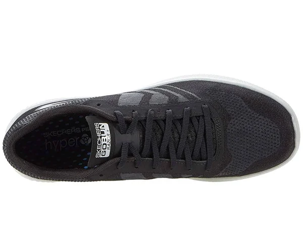 Skechers Men's Go Run Razor Sneakers - Black/White, 10.0