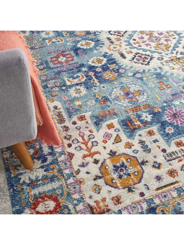 Nourison Passion Ivory/Multi Area Rug, 8& x 10&