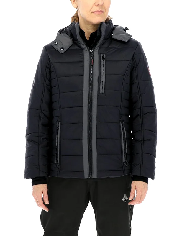 Refrigiwear Women's Pure-Soft Lightweight Insulated Jacket with Removable Hood - Size: 3XL, Black