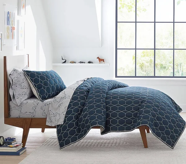 West Elm x PBK Modern Lacquer Bed - Twin, Pecan/White, UPS