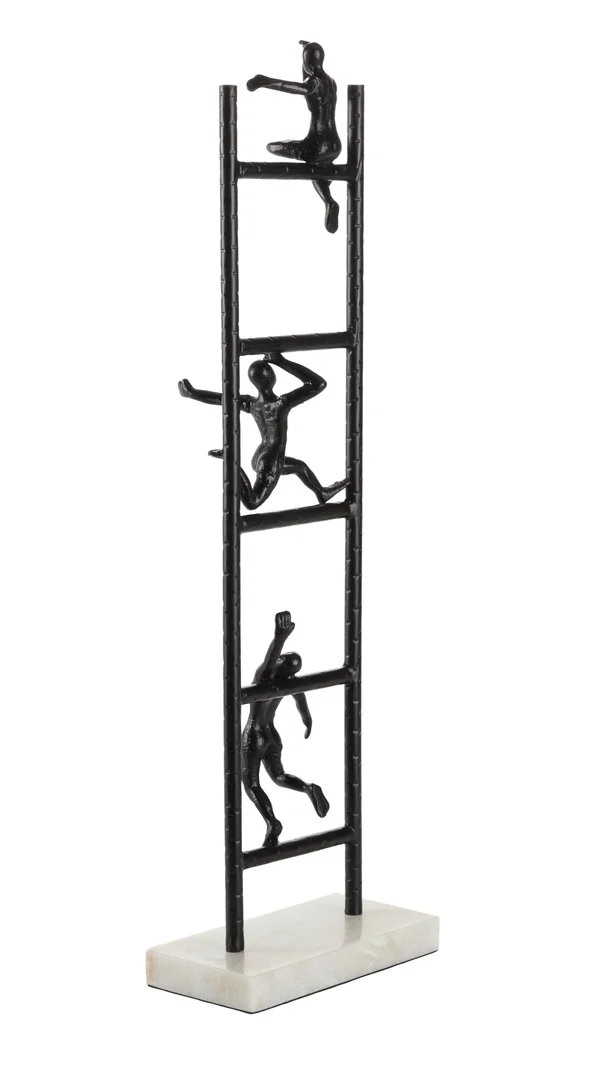Monroe Lane Metal Contemporary Sculpture - Geometric - Black