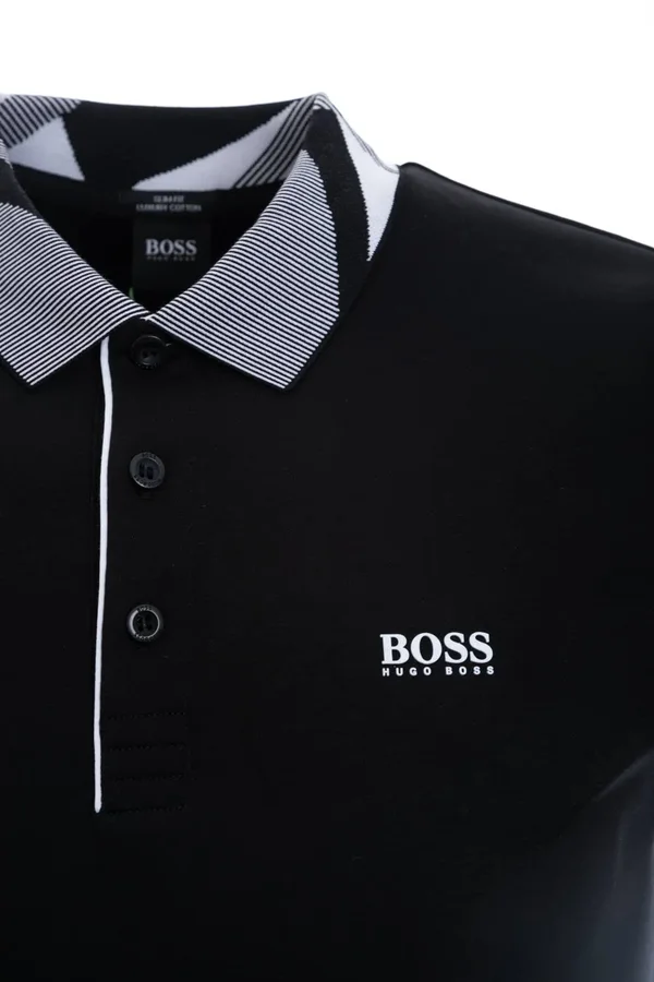 Boss Paule 6 Polo T Shirt Black