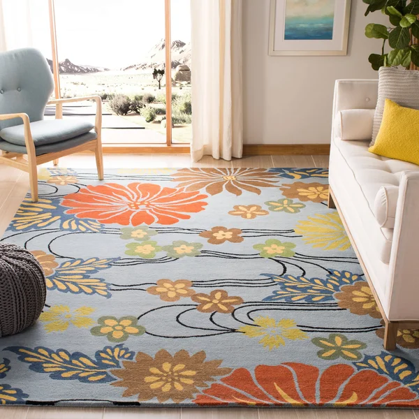Safavieh Soho SOH738B 8&3x22 x 11&0x22 Blue, Multi Area Rug