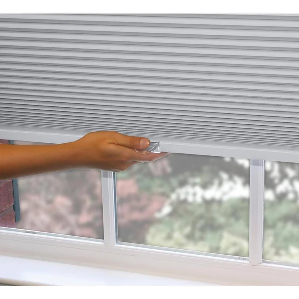 Cut-to-Width White Cordless Blackout Cellular Shade - 23 in. W x 48 in. L