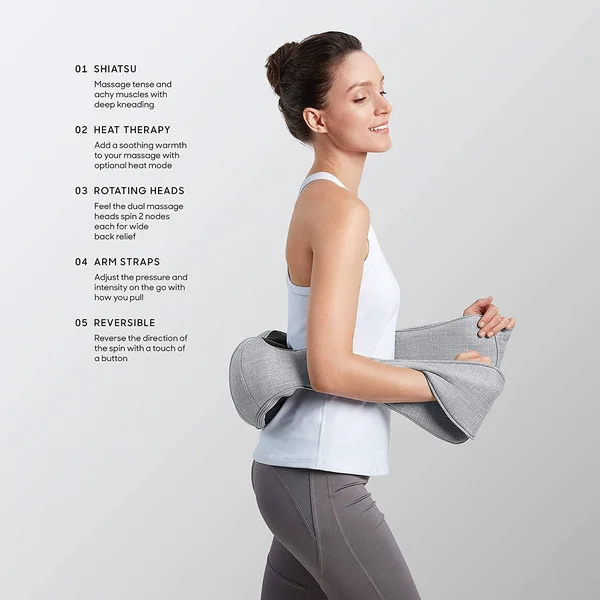 Sharper Image Reversible Neck & Shoulder Shiatsu Massager