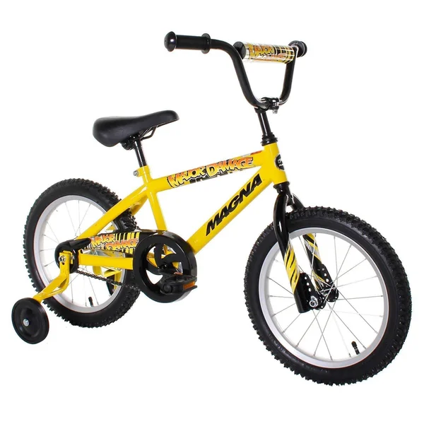 Magna 16-in Major Damage Bike - Boys (Black/Yellow)