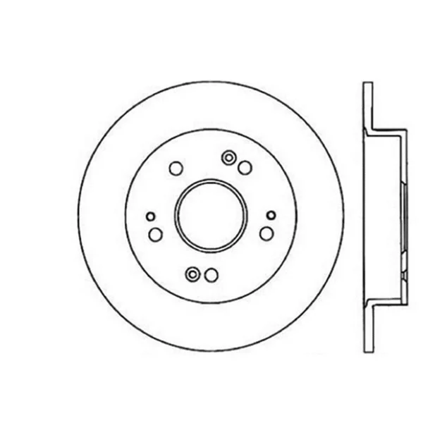 StopTech Sport Cross Drilled Brake Rotor, Left 128.40040L