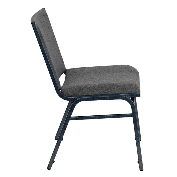 Flash Furniture 4 Pack Hercules Series Heavy Duty Gray Fabric Stack Chair