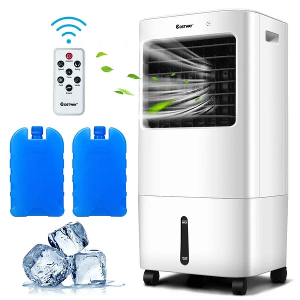 Evaporative Portable Air Cooler Fan w/ Remote Control
