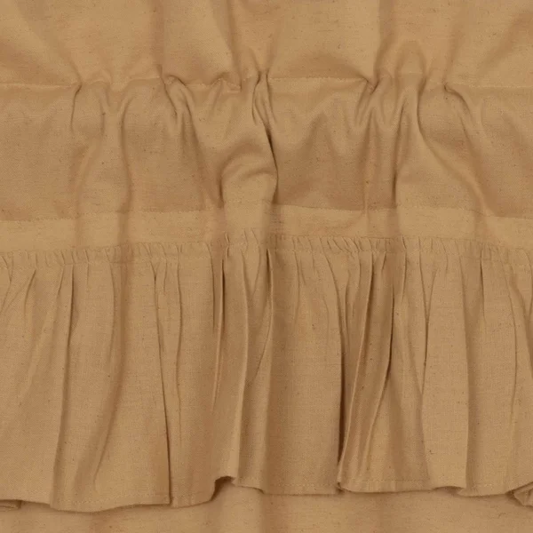Simple Life Flax Ruffled Panel Set Khaki