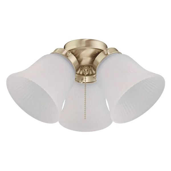 Westinghouse 3-Light LED Cluster Ceiling Fan Light Kit, Polished Brass 7784500