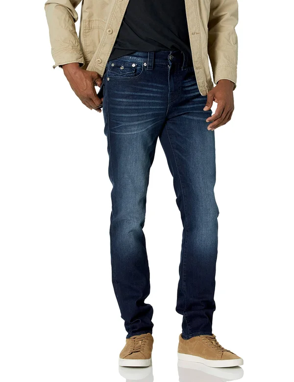 Men's Rocco Big T Jean, Midnight Blue, Size 46, True Religion