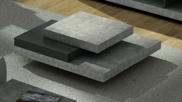 Zuri Furniture Zion Coffee Table - Matte Black