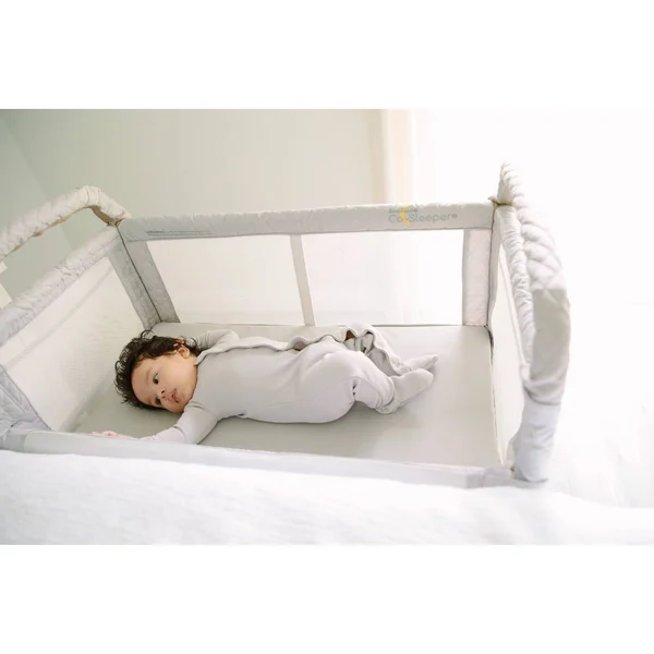 Arm&s Reach Clear-Vue Co-Sleeper With Deep Basket In Grey