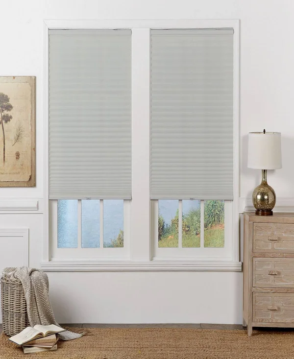 Cordless Light Filtering Pleated Shade, 38x64 - Silver Gra
