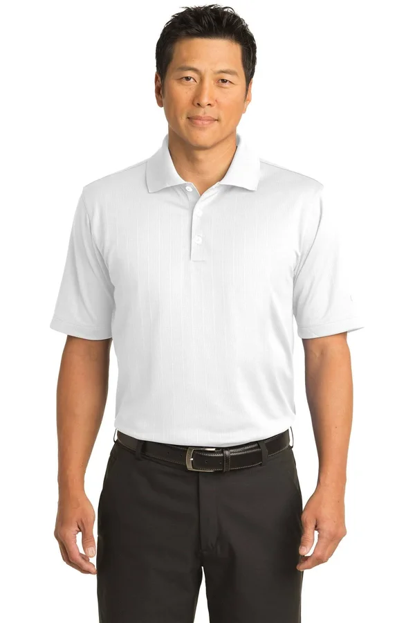 Nike Dri-Fit Textured Polo. 244620 (White) M