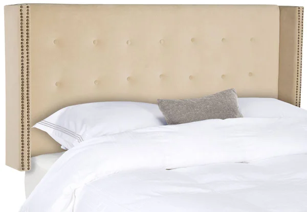 Safavieh Keegan Winged Tufted Headboard - Buckwheat Velvet - Twin