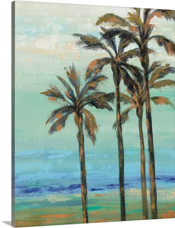 Copper Palms I, Canvas Wall Art, 24x30, Great Big Canvas