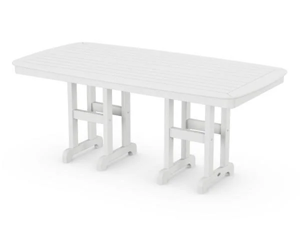 POLYWOOD Nautical 37x22 x 72x22 Dining Table - Mahogany