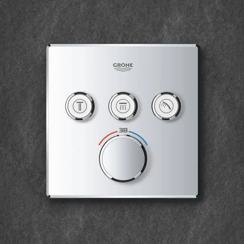 Grohe Grohtherm SmartControl Thermostat with 3 Shut-Off Valves 29126000 Chrome
