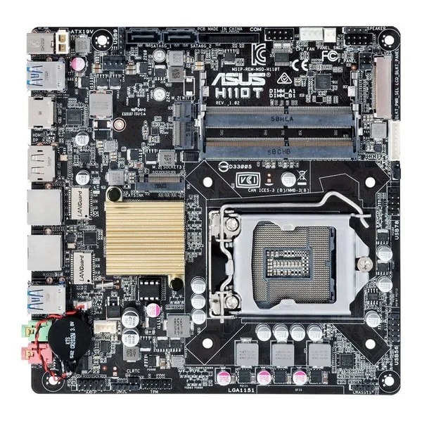 Asus H110T Motherboard LGA 1151 (Socket H4) Mini ITX Intel H110
