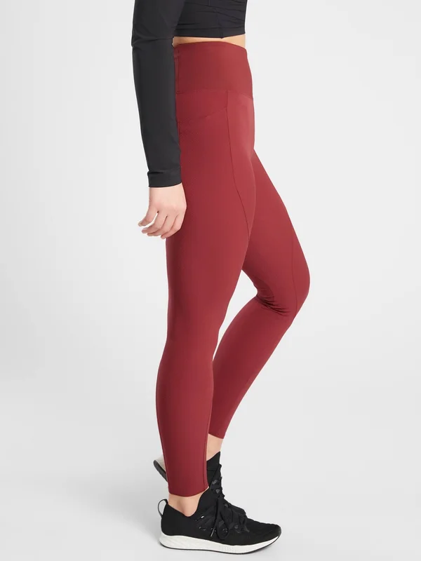 Athleta Women's Quest Hybrid Tight Canyon Red Petite Size 0