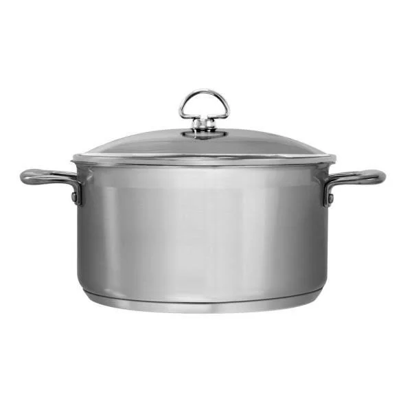 Chantal 6 qt Induction 21 Steel Casserole with Glass Lid New