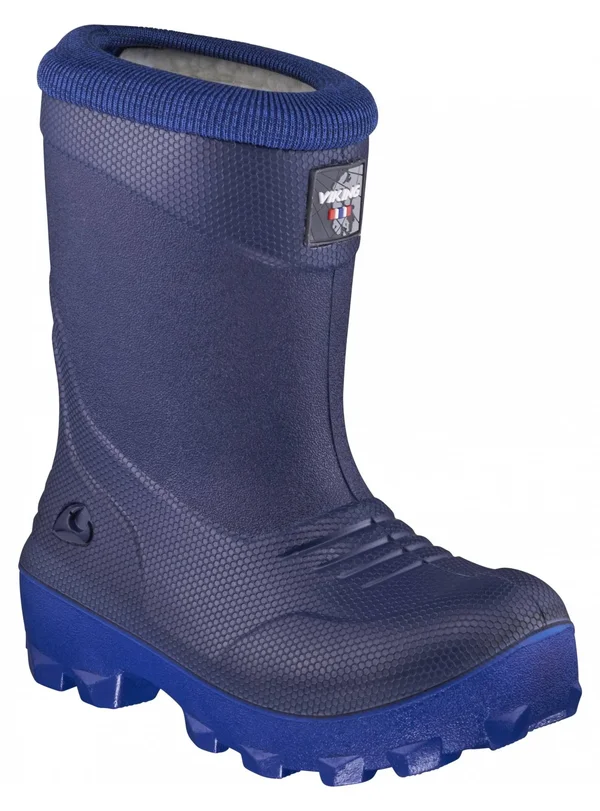 Viking Kids Frost Fighter Blue, Kids Waterproof Winter Boots, Size US 8 - Color Navy - Blue
