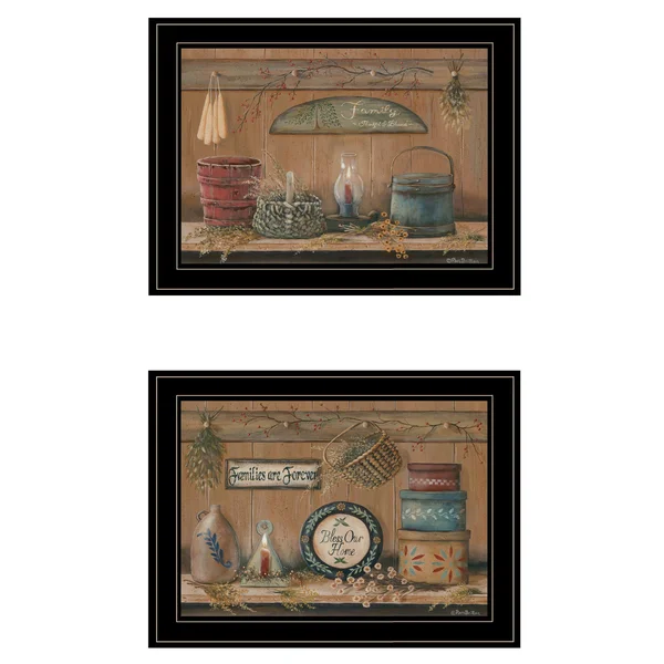 TrendyDecor4U Shelf Treasures by Pam Britton Framed Print VBR695-704G