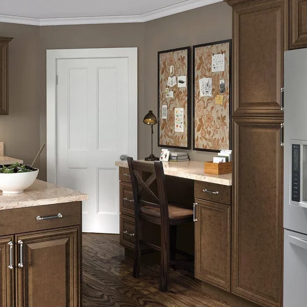 Hampton Bay Benton Assembled 21x34.5x24 in. Base Cabinet with Soft Close Full Extension Drawer in Butterscotch