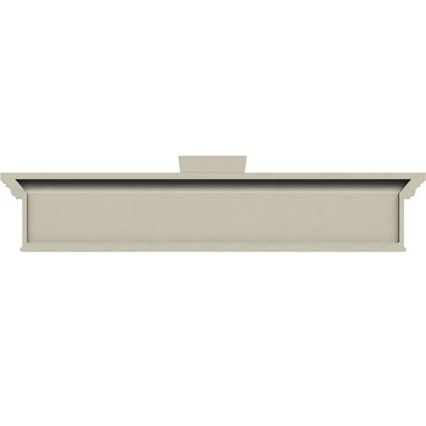 155 inch Bottom Width x 159 inch Top Width x 7 1/4 inchh x 1 inchp, Craftsman Crosshead with Bottom Trim w/ Flat Keystone